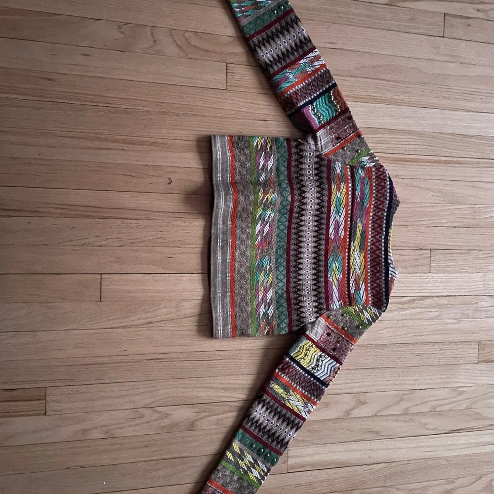 Glamorous Multicolor Patterned Blazer - Picture 7 of 7